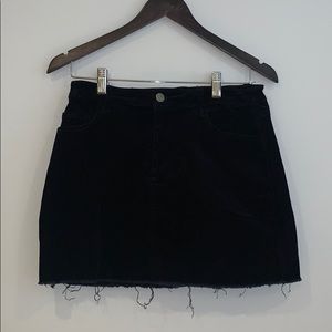 Black corduroy skirt